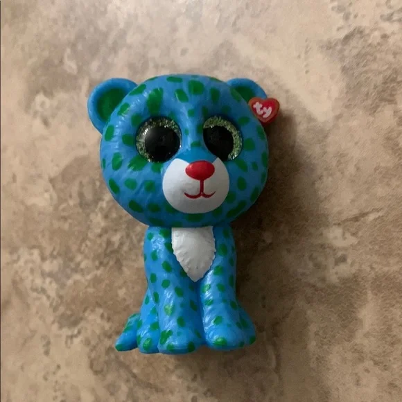 Ty Mini Boos - Leona. Blue leopard. Series 1 - Picture 2 of 4